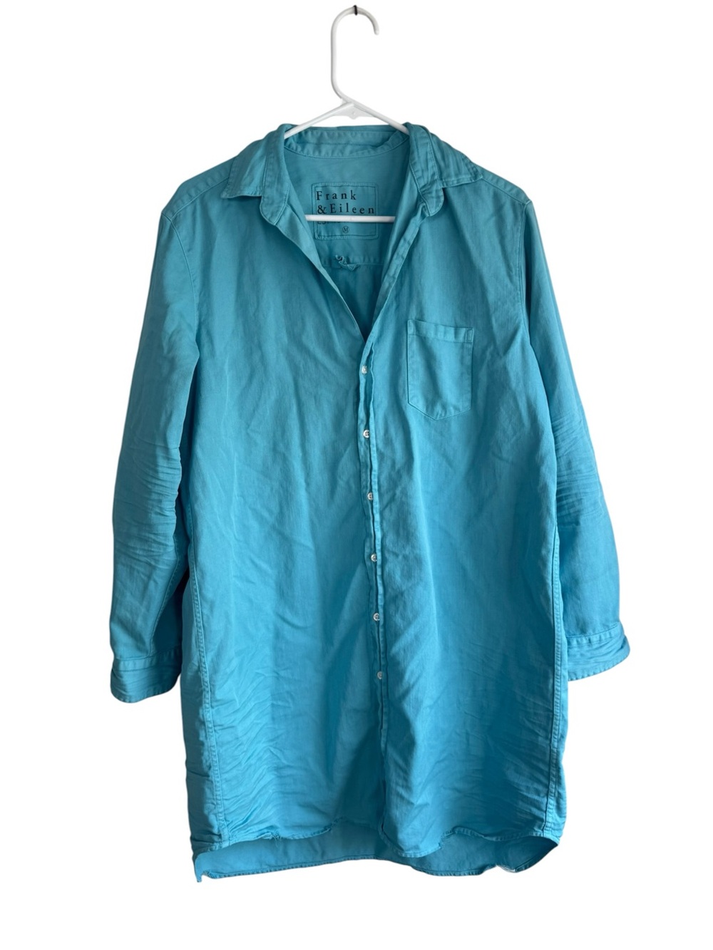 Frank & Eileen Mary Famous Denim Medium Teal Dress